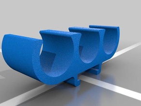 nerf mega üçlü dart tutucu hobi cephane 3d print model - Mito3D
