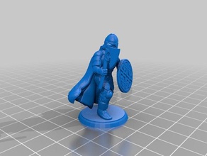 barbarian warrior bearded ax toys games attacker axe axes dnd dungeons pathfinder raider seafarer soldier unit viking water 3d print model - Mito3D
