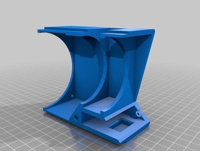 minimaliste-imprimé en 3d-fume-extracteur droit fil de ventilateur découpe l'impression 3d print model - Mito3D
