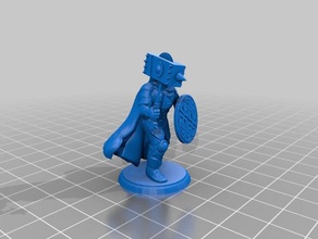 guerriero barbaro oversize hammer toys games attacker defender dnd mini miniatures miniautres norse pathfinder raiders soldiers viking vikings 3d print model - Mito3D