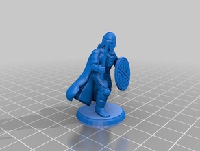 barbaro guerriero vichingo ax toys games 28mm 32mm attacker defender dnd explorer fighter norse pathfinder seafarer soldier vikings warriors 3d print model - Mito3D