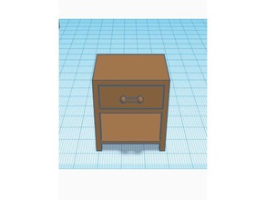 fin de la table chevet modèle meubles 3d print model - Mito3D