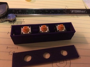 arduino button housing electronics 3d print model - Mito3D
