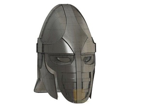 skyrim guardia casco 3d impresión 3d print model - Mito3D