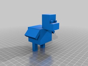 minecraft pollo 3d impresión 3d print model - Mito3D