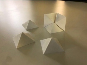 pyramid maths cube education learning volume 3d print model - Mito3D