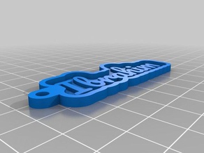 ibrahim Schlüsselanhänger angepasst 3d print model - Mito3D