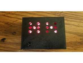 electronic dice case arduino attiny13 avr games 3d print model - Mito3D