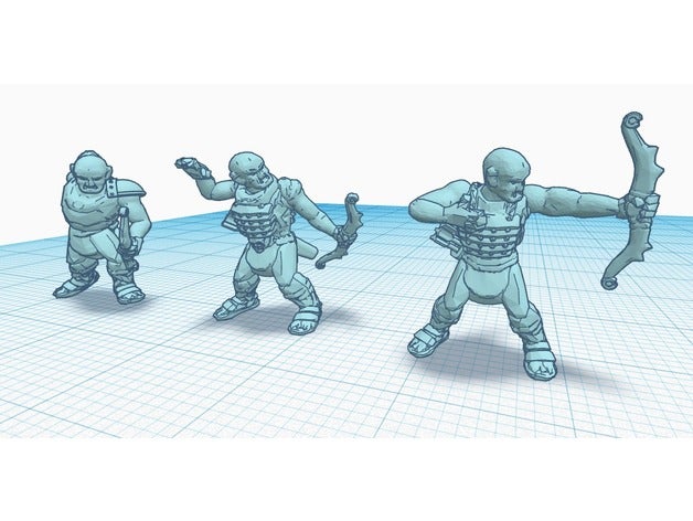 heroscape procurations flèche gruts jeux miniature orc 3D print model - Mito3D