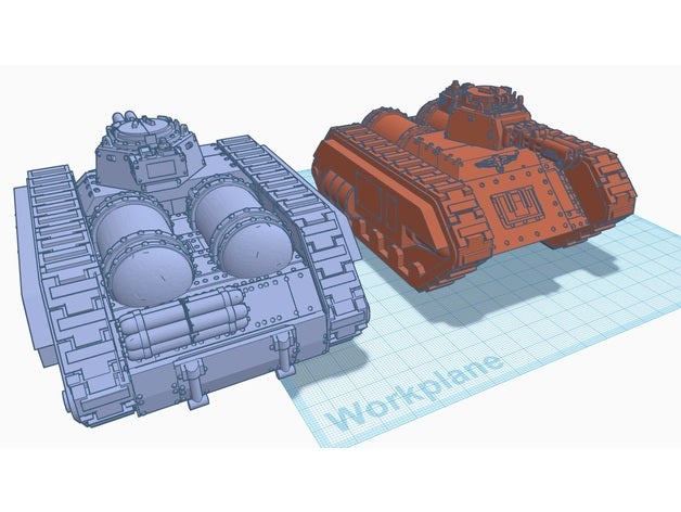 flame tank dkok vehicles 40k death korps krieg warhammer 3D print model - Mito3D