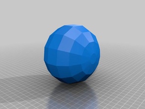 ball vase low poly decor 3d print model - Mito3D