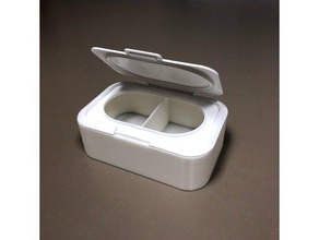 upcycling using wet tissue lid containers cover recycling wipes 3d print model - Mito3D