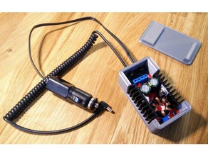 dc-dc-up araç laptop şarj girişi kullanılan adım elektronik voltaj regülatörü 3d print model - Mito3D