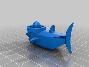 shark bath toy game accessories 3d print model - Mito3D