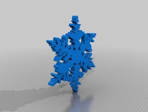 snow flake models 3d print model - Mito3D