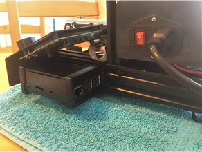 raspberry pi mountholder abs case 2040 rail 3d printer parts 4040 3d print model - Mito3D