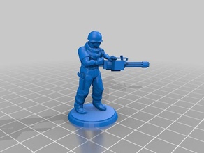 moderne soldat mini-gun les jouets jeux attaquants le service de garde compagnie des héros défenseurs mdn l'empire la terre mitrailleuses minigun miniguns guerre pathfinder fusils soldats réservoirs 2 mondiale 1ère ww2 3d print model - Mito3D