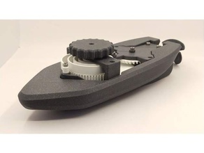 wind-up-Badewanne Boot v5 benchmark-test badewannen-boot zum aufziehen funktionsf&aumlhig mechanisch ist - Spielzeug genial bathtoy nsfw Spirale Frühling wind-up 3d print model - Mito3D