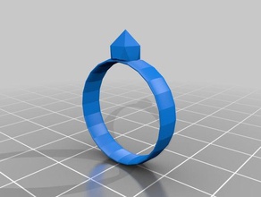 actual diamond ring 3d printing gamer 3d print model - Mito3D
