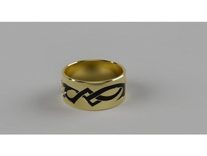 engraved ring rings 3d print model - Mito3D