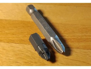 phillips slot screwdriver bits hand tools cross head drill bit electronics drive 3d print model - Mito3D