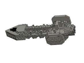 el caos infiel clase raider 2 diente de impresión juegos battlefleet gothic bfg 3d print model - Mito3D
