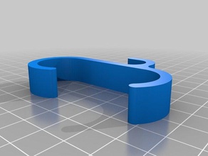 my customized bathroom radiator hook rounded 23 59 3d print model - Mito3D