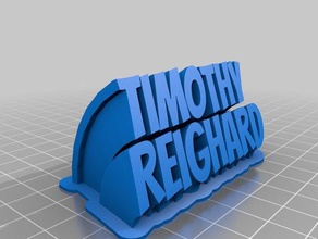 tim office personalizado 3d print model - Mito3D