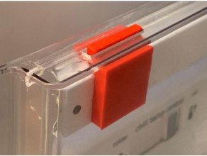 réfrigérateur bac à légumes du tiroir de clip le remplacement pièces electrolux 3d print model - Mito3D