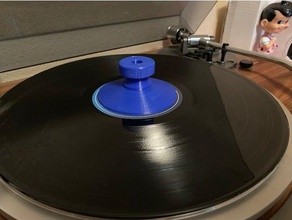 record clamp 2 styles audio turntable parts vinyl 3d print model - Mito3D