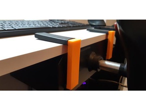 saitek pro flight yoke under desk clamps diy 3d print model - Mito3D