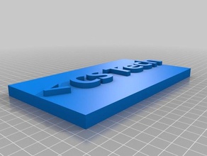 bureau de signe des signes les logos personnalisé 3d print model - Mito3D