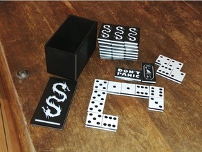 domino-set Spiele 3d print model - Mito3D