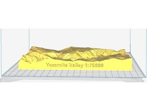 la valle di yosemite 175000 scala gli edifici strutture 3d print model - Mito3D