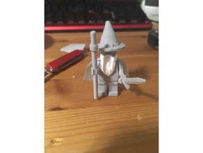 lego gandalf Minifigur randalf gr&eacute - Spielzeug Spiele hobbit minifig Herr Ringe Assistent 3d print model - Mito3D