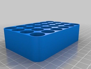my customized customizer battery organizer holder container box storage tray organization 3d print model - Mito3D