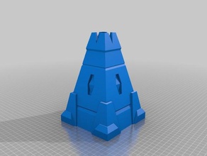 túmulo antigo obelisco edifícios estruturas necron warhammer 40000 40k 3d print model - Mito3D