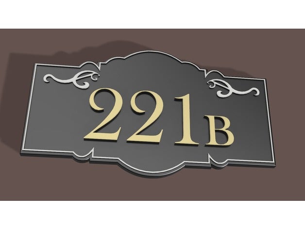 221b di baker st sherlock holmes famiglia street 3D print model - Mito3D