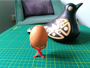 minimalista uovo supporto per la pittura famiglia pasqua di portauovo titolare dipinto 3d print model - Mito3D