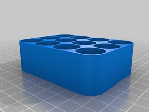 my customized customizer battery organizer holder container box storage tray organization 3d print model - Mito3D
