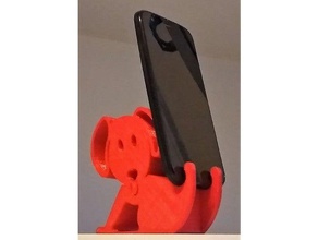 cane porta telefono mobile 3d print model - Mito3D