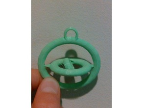 air spinner pendant toys games fidget fun instructables jewelry 3d print model - Mito3D