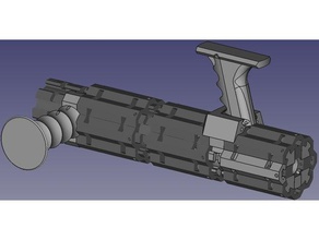Schnitt Raketenwerfer 50mm sport im freien 3d print model - Mito3D