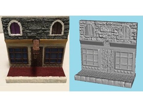 miniature store facade toys games dnd tiles dungeon gaming 28mm openlock pathfinder roleplaying rpg scatter terrain storefront tabletop 3d print model - Mito3D