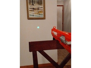nerf kid safe laser like light ray pointer toy game accessories adjustable stand child safety kids fun led beam gun mod modulus rail projector 3d print model - Mito3D