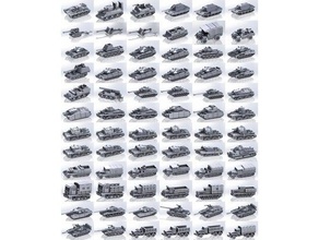 1-200 los tanques de vehículos pack 4 3d print model - Mito3D