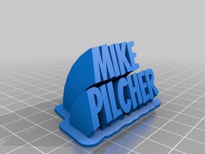 mike pilcher office personalizzato 3d print model - Mito3D