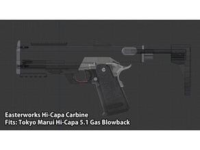 airsoft hi-capa 51 carbine kit sport outdoors 1911 blowback gas hicapa marui pistol rifle stock tokyo 3d print model - Mito3D
