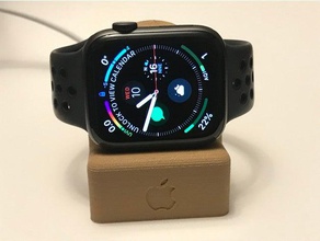 série 4 apple relógio carregador do agregado familiar 44mm dock a assistir stand titular series4 smartwatch 3d print model - Mito3D