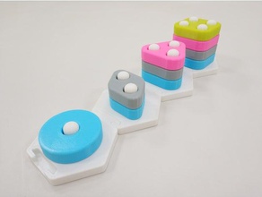 accatastamento a forma di blocco colore riconoscimento telecomandati giocattoli per bambini blocchi 3d print model - Mito3D